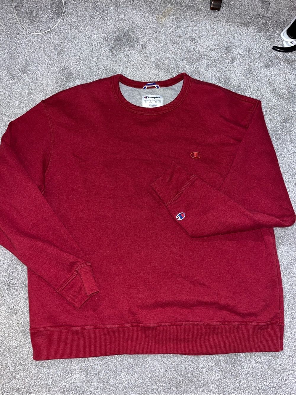 Red champion fleece model sweatshirt XXL 2XL